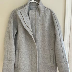 J Crew city coat. Gray size 12, never worn.